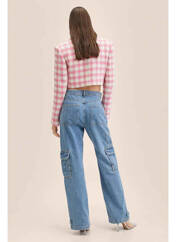 Jeans coupe droite bleu MANGO pour femme seconde vue