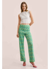 Pantalon flare vert MANGO pour femme seconde vue