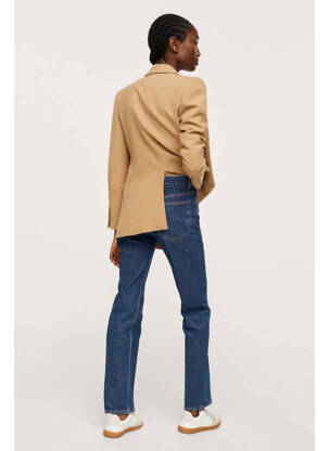 Jeans coupe droite bleu MANGO femme