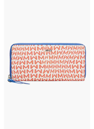 Porte-monnaie orange MANGO femme