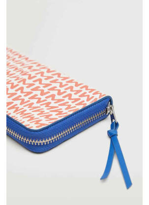 Porte-monnaie orange MANGO femme