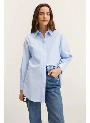 Chemisier bleu MANGO pour femme