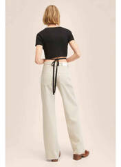 Jeans coupe large beige MANGO pour femme seconde vue