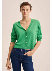 Gilet manches longues vert MANGO pour femme seconde vue