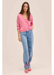 Gilet manches longues rose MANGO pour femme seconde vue