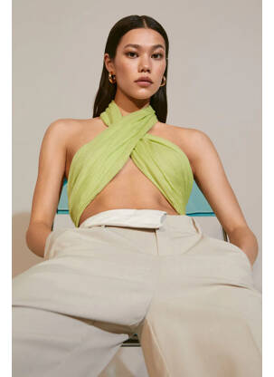 Foulard vert MANGO femme