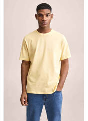 T-shirt jaune MANGO pour homme seconde vue