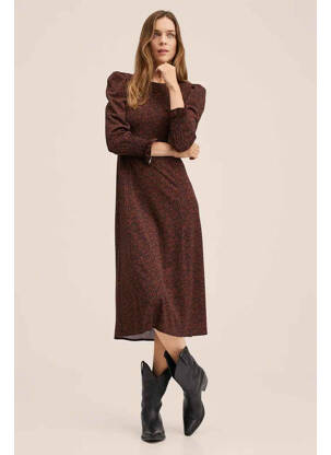 Robe longue orange MANGO femme