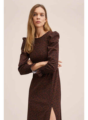 Robe longue orange MANGO femme