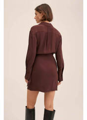Robe courte marron MANGO pour femme seconde vue