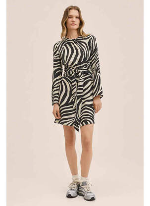 Robe courte noir MANGO femme
