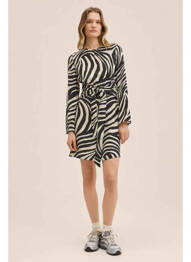 Robe courte noir MANGO femme
