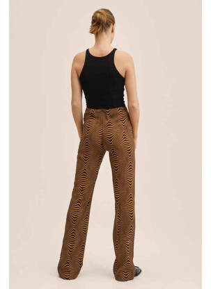 Pantalon droit noir MANGO femme