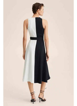 Robe mi-longue noir MANGO femme