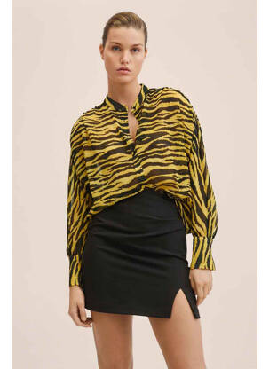 Chemisier jaune MANGO femme