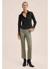 Pantalon flare marron MANGO pour femme seconde vue