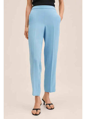 Pantalon droit bleu MANGO femme