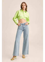 Jeans coupe large bleu MANGO pour femme seconde vue