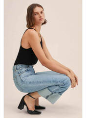 Jeans coupe large bleu MANGO pour femme seconde vue