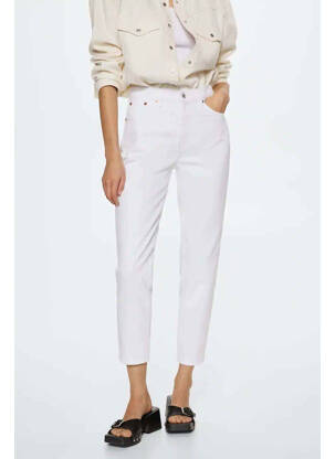 Jeans boyfriend blanc MANGO femme
