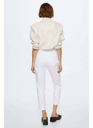 Jeans boyfriend blanc MANGO femme