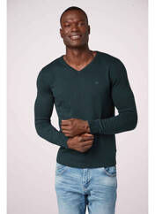 Pull vert TOM TAILOR pour homme seconde vue