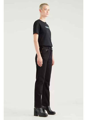 Jeans coupe droite noir LEVI'S femme