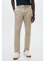 Pantalon chino marron MANGO pour homme seconde vue