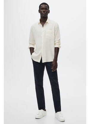Pantalon chino bleu MANGO pour homme