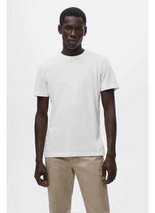 T-shirt blanc MANGO pour homme