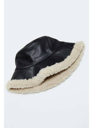 Chapeau noir MANGO femme