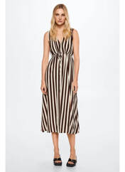 Robe mi-longue marron MANGO pour femme seconde vue