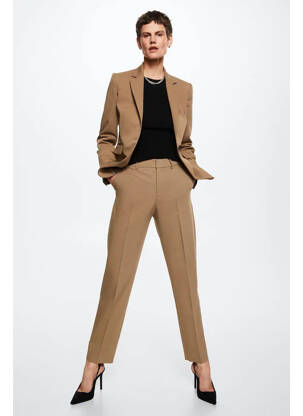 Pantalon chino marron MANGO femme