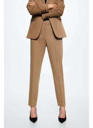 Pantalon chino marron MANGO femme