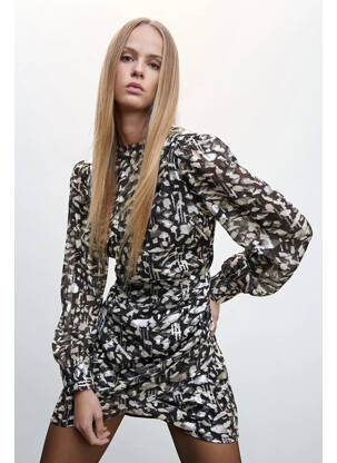 Robe courte noir MANGO femme