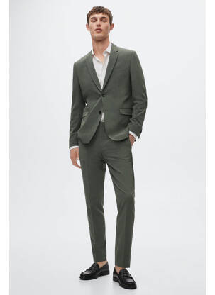 Pantalon slim vert MANGO pour homme