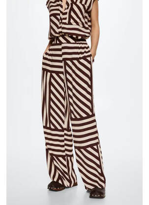 Pantalon flare marron MANGO femme