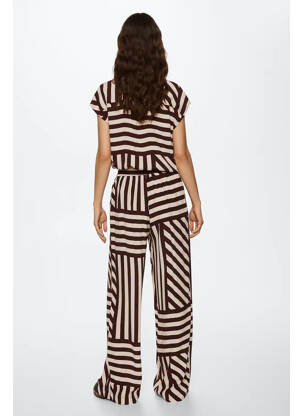 Pantalon flare marron MANGO femme