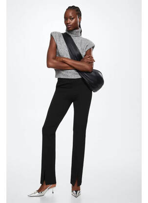 Pantalon chino noir MANGO femme
