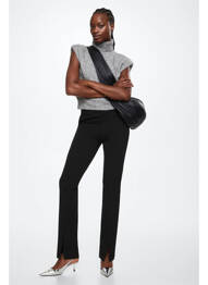 Pantalon chino noir MANGO femme