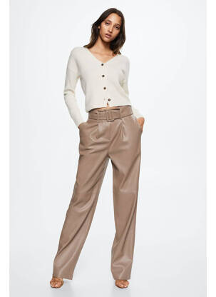 Pantalon droit gris MANGO femme