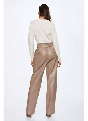 Pantalon droit gris MANGO femme