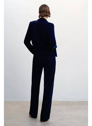 Pantalon droit bleu MANGO femme
