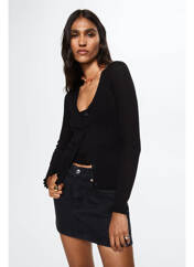 Gilet manches longues noir MANGO pour femme seconde vue