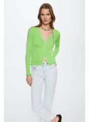 Gilet manches longues vert MANGO pour femme seconde vue