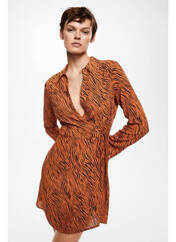 Robe courte orange MANGO pour femme seconde vue