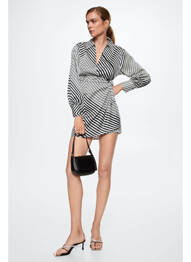Robe courte blanc MANGO femme