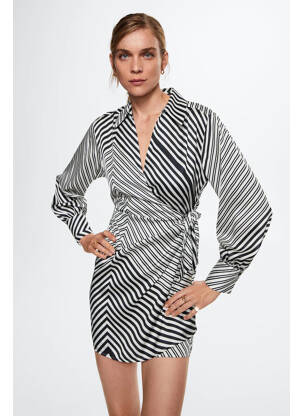 Robe courte blanc MANGO femme
