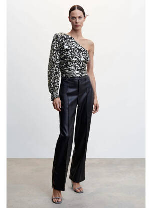 Chemisier noir MANGO femme
