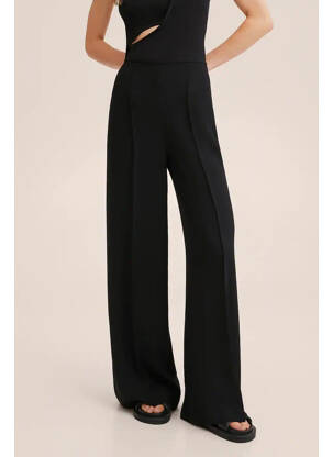 Pantalon droit noir MANGO femme